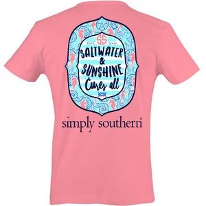 Coral Simply Southern Tee